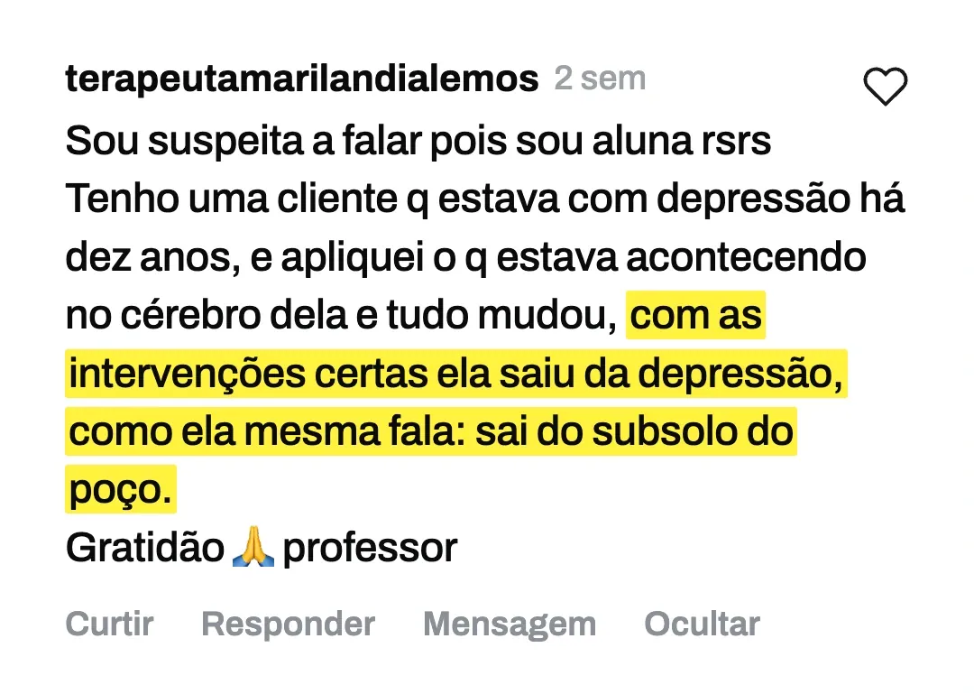 Depoimento de aluna