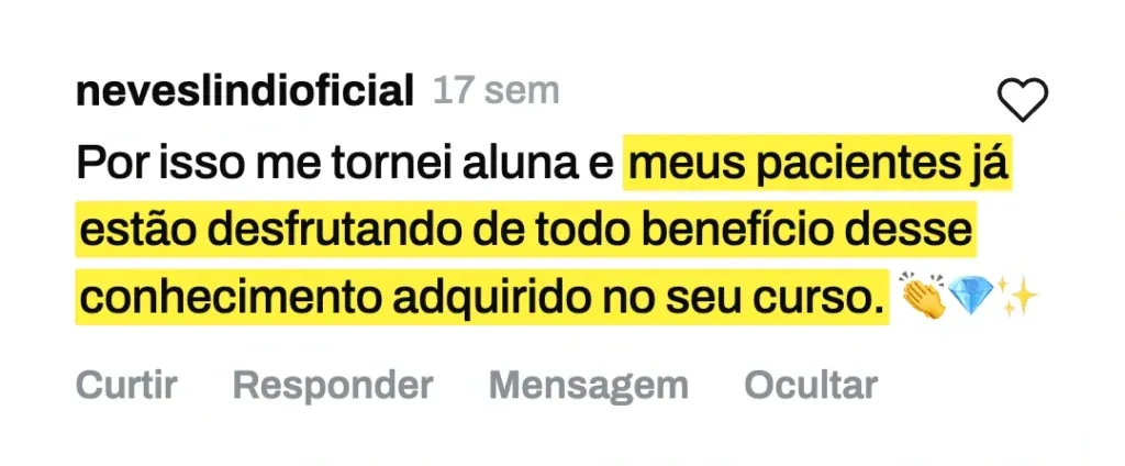 Depoimento de aluna