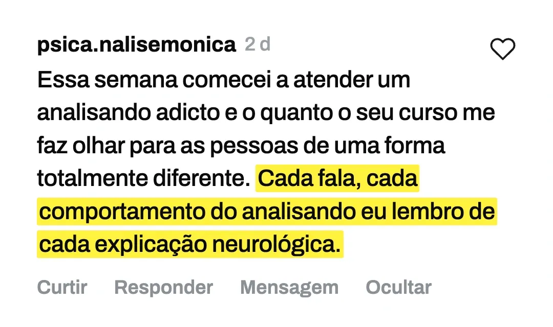 Depoimento de aluna