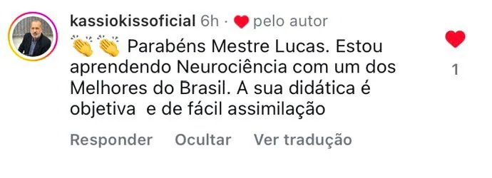 Depoimento de aluna